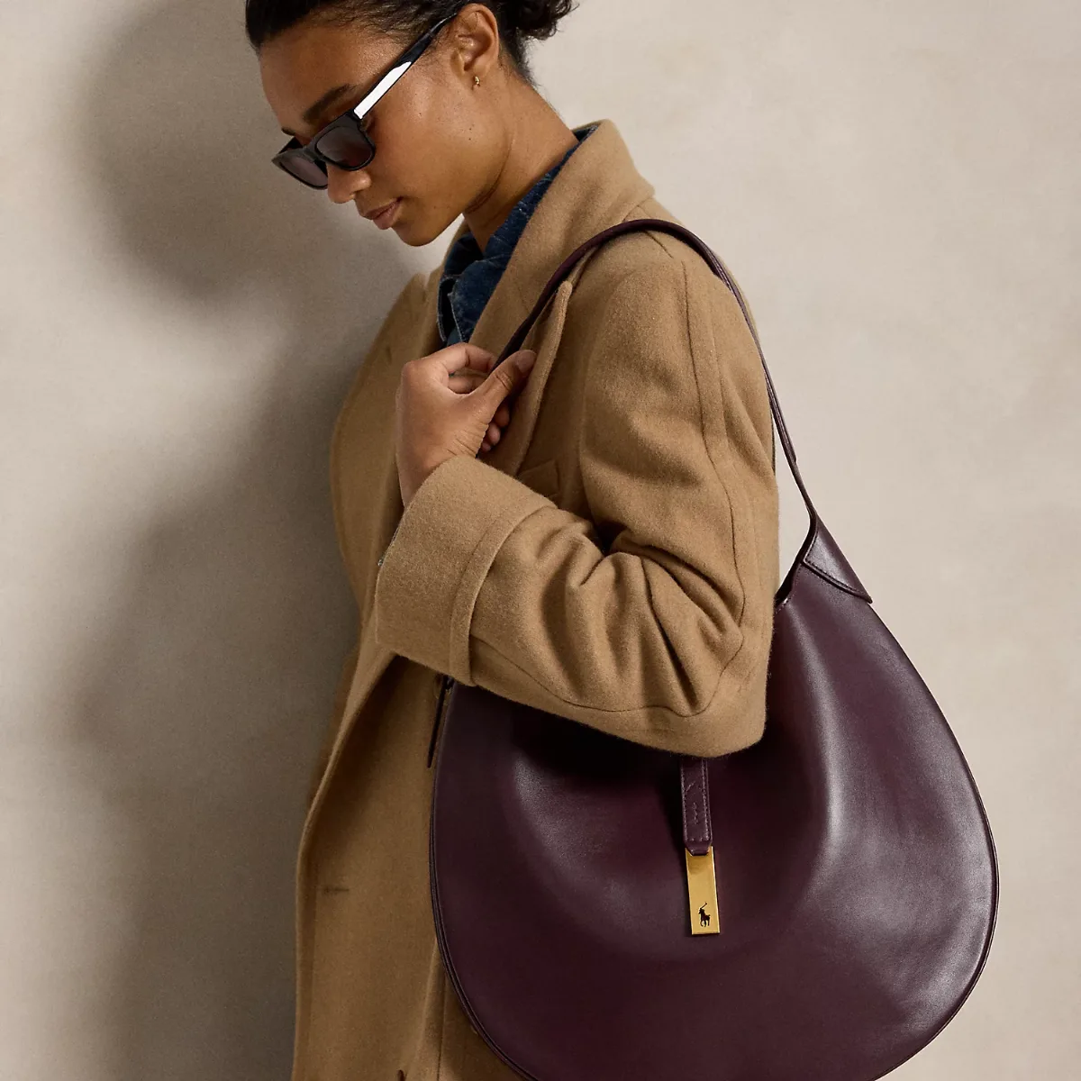 Polo ID Calfskin Large Shoulder Bag