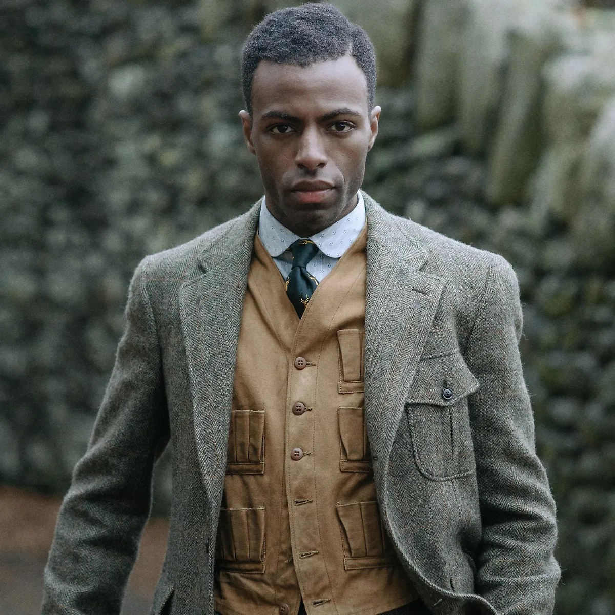 Windowpane Wool Suit Jacket by Ralph Lauren