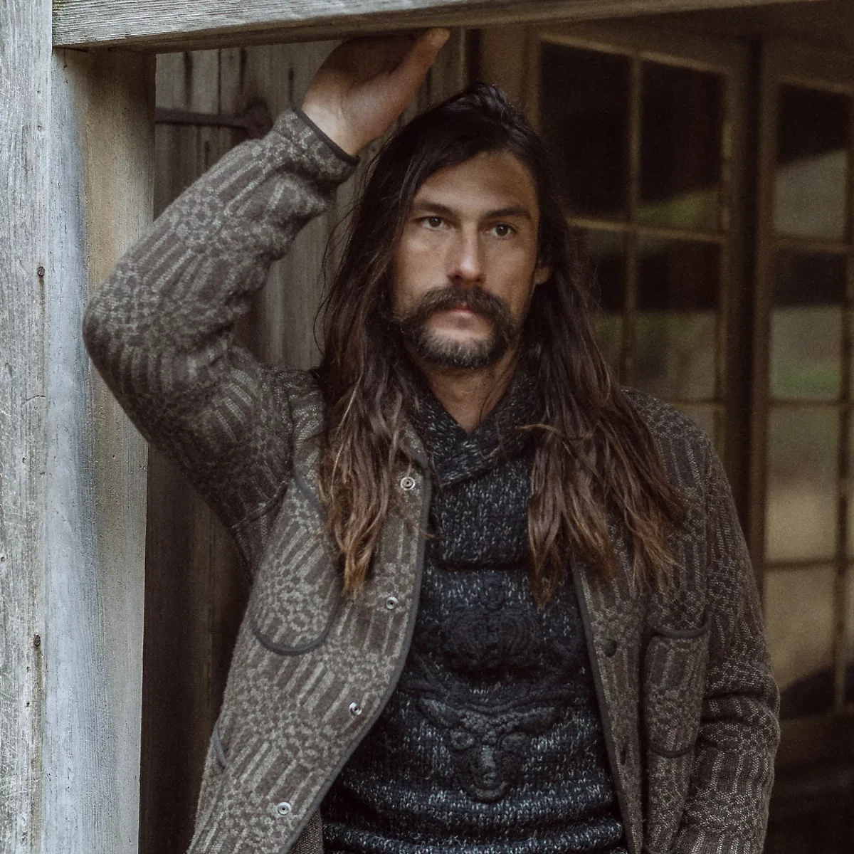 Hand-Embroidered Wool-Linen Sweater by Ralph Lauren