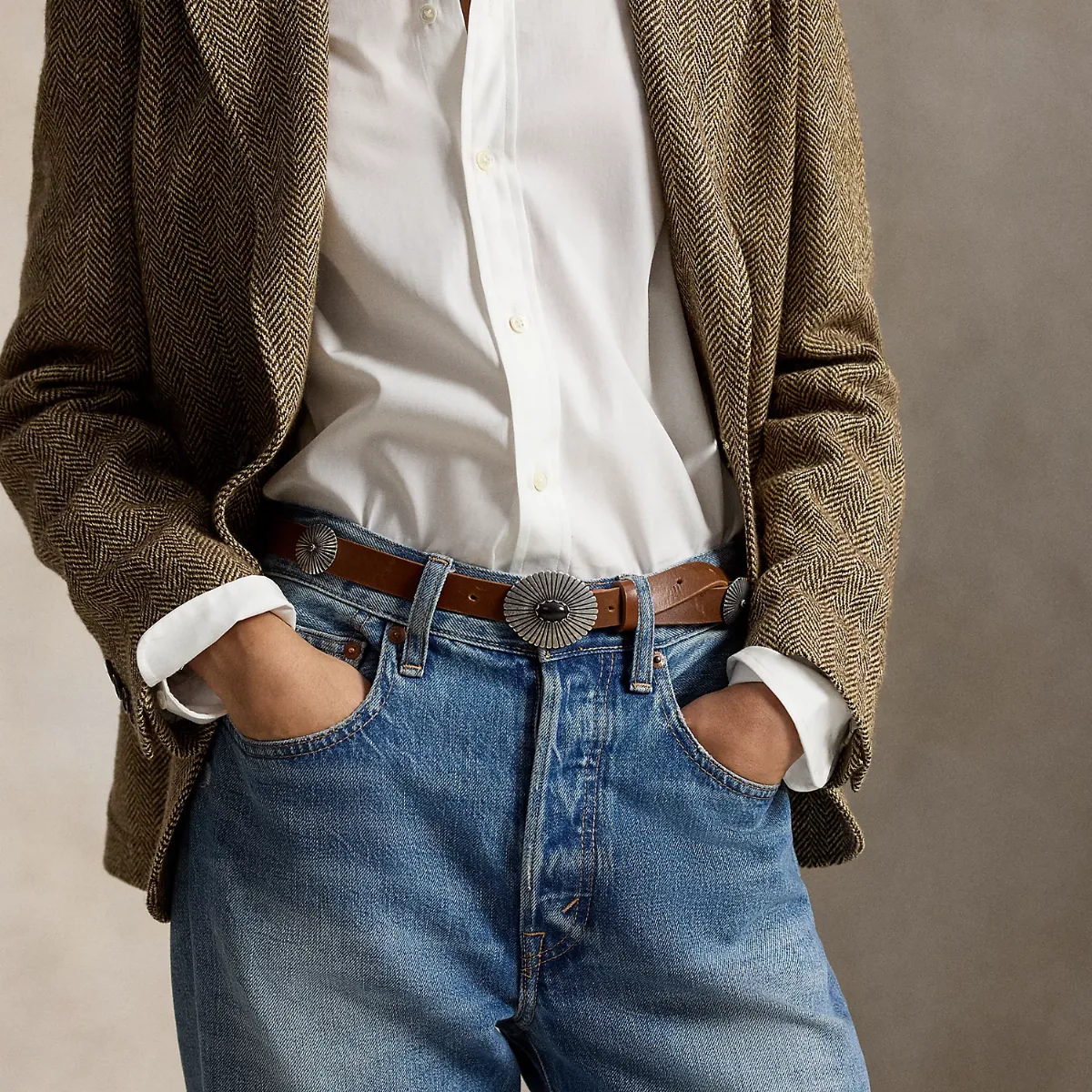 Leather Concho Belt
