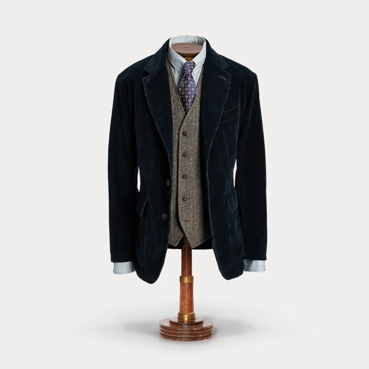 Unconstructed Indigo Corduroy Sport Coat by Ralph Lauren