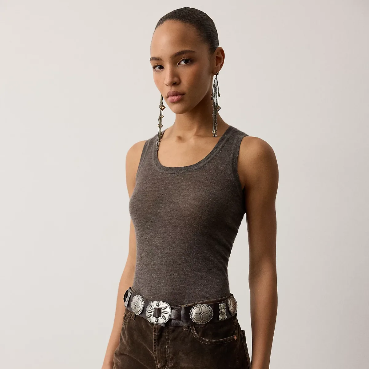 Cashmere-Blend Sweater Tank Top by Ralph Lauren