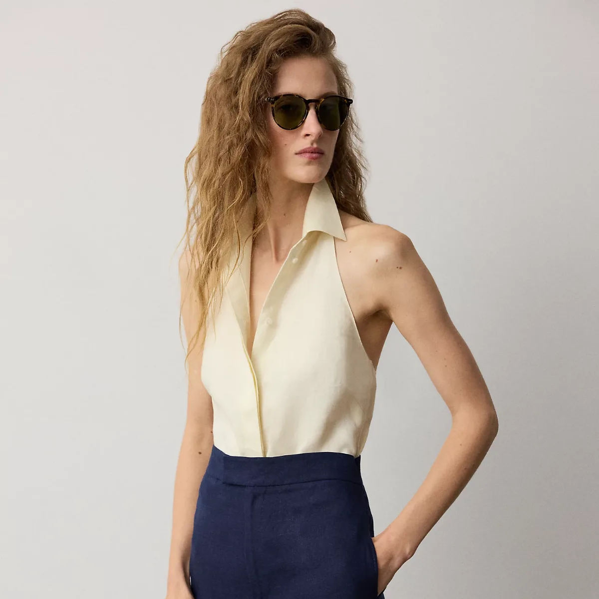 Eldred Linen Top by Ralph Lauren
