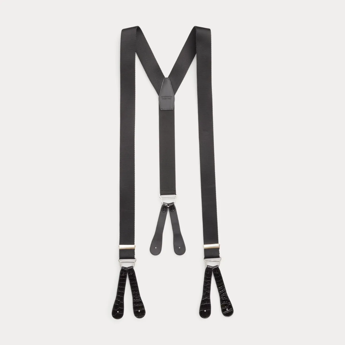 Alligator-Trimmed Suspenders by Ralph Lauren