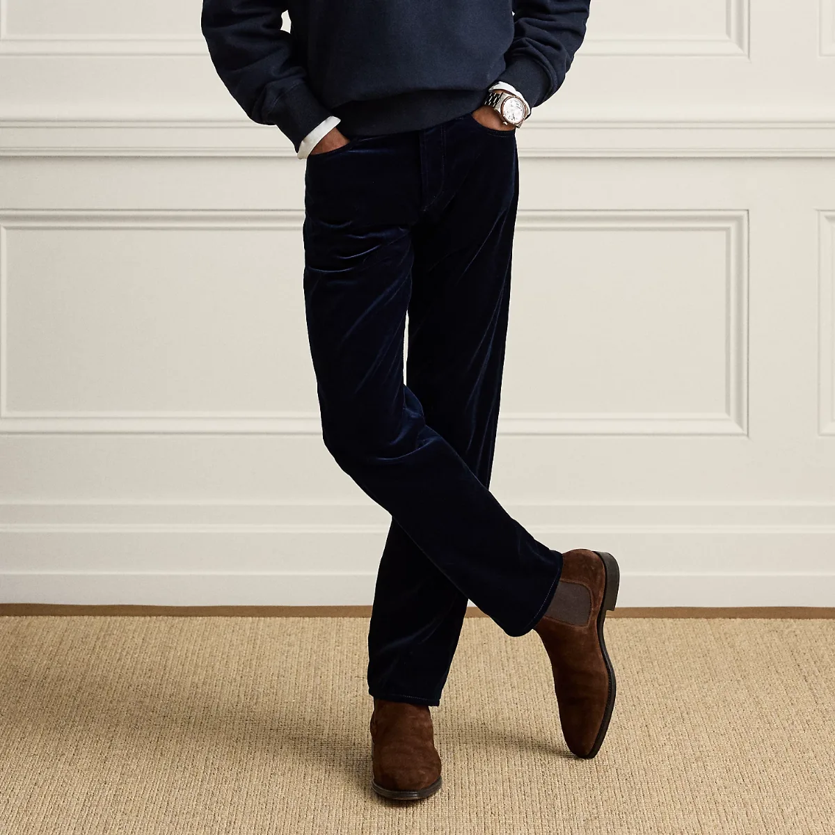 Straight Fit Velvet Five-Pocket Pant by Ralph Lauren