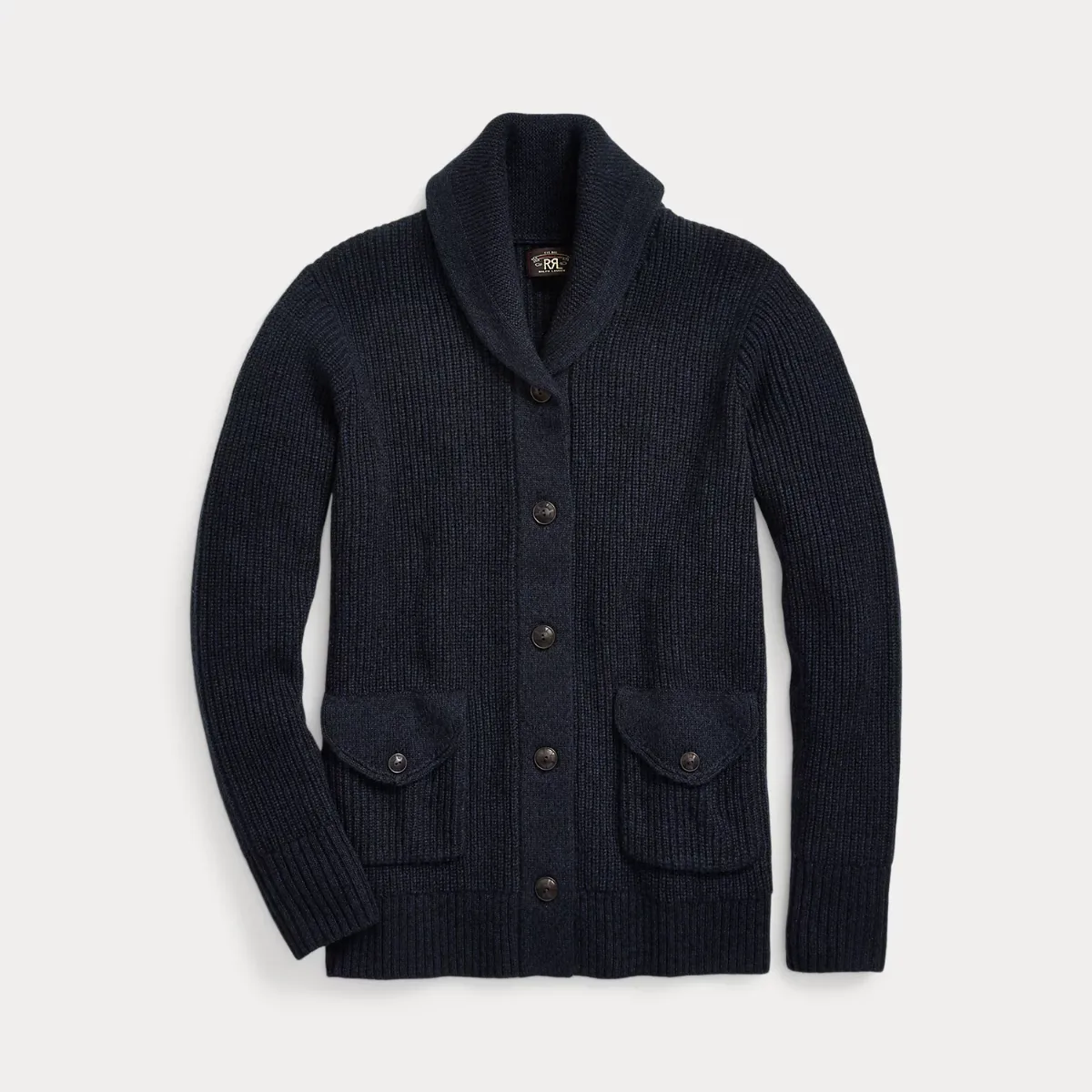 Cashmere Shawl-Collar Cardigan