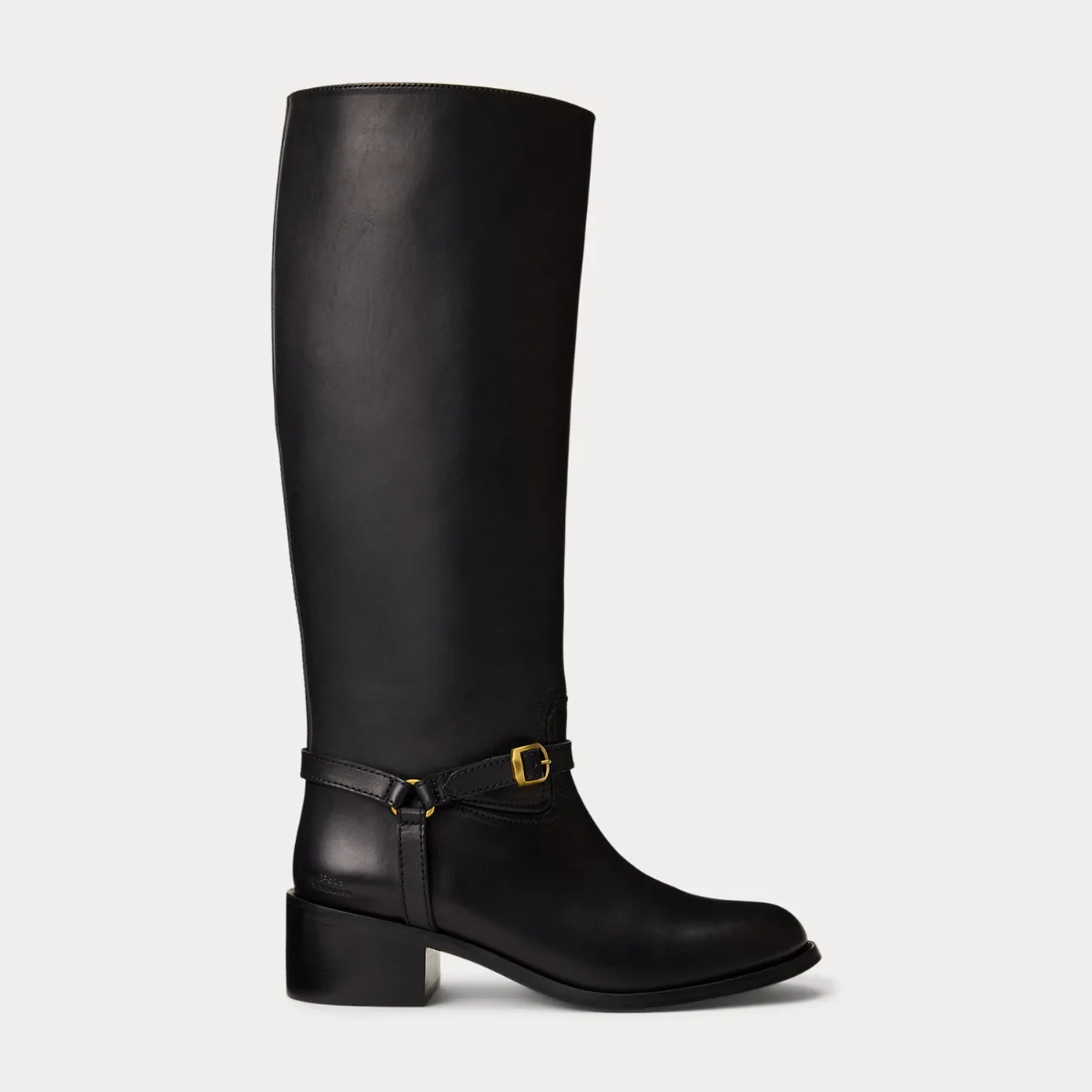 Harness Burnished Leather Riding Boot by Ralph Lauren