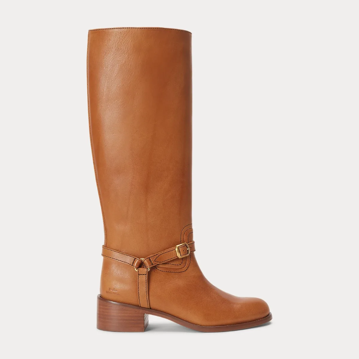 Harness Burnished Leather Riding Boot