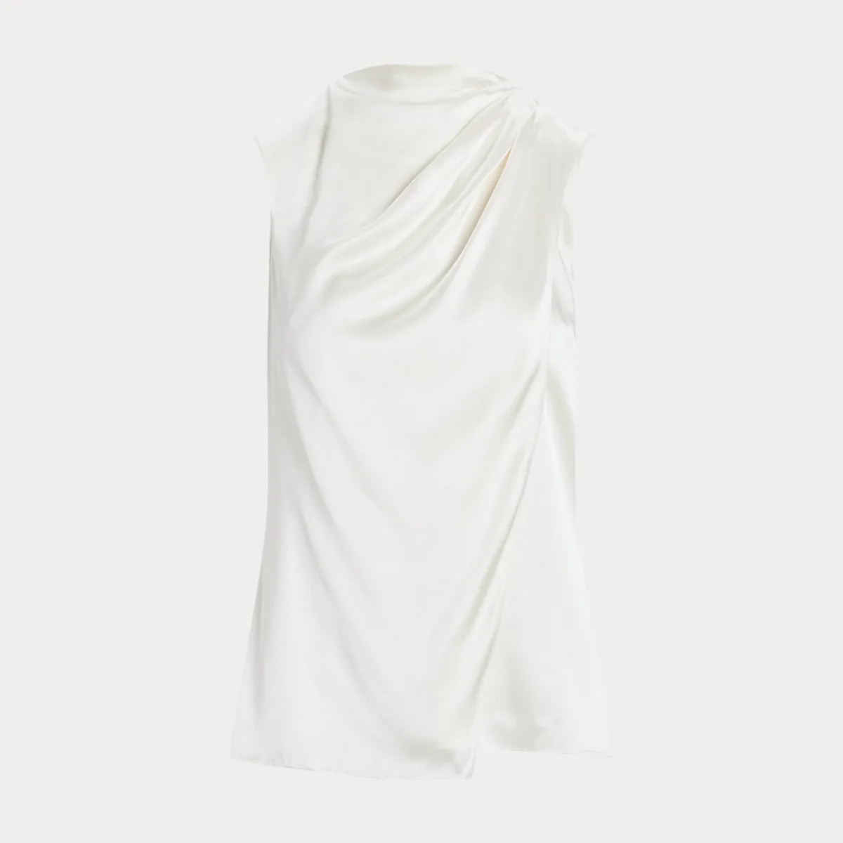Julie Stretch Silk Charmeuse Blouse by Ralph Lauren