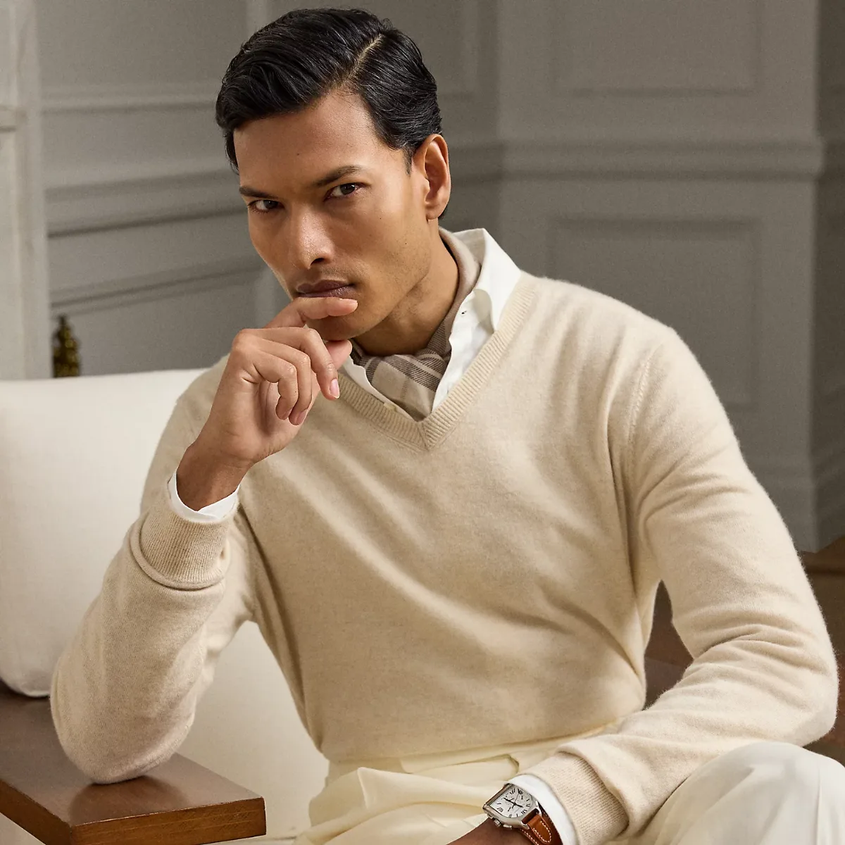 Cashmere V-Neck Sweater by Ralph Lauren
