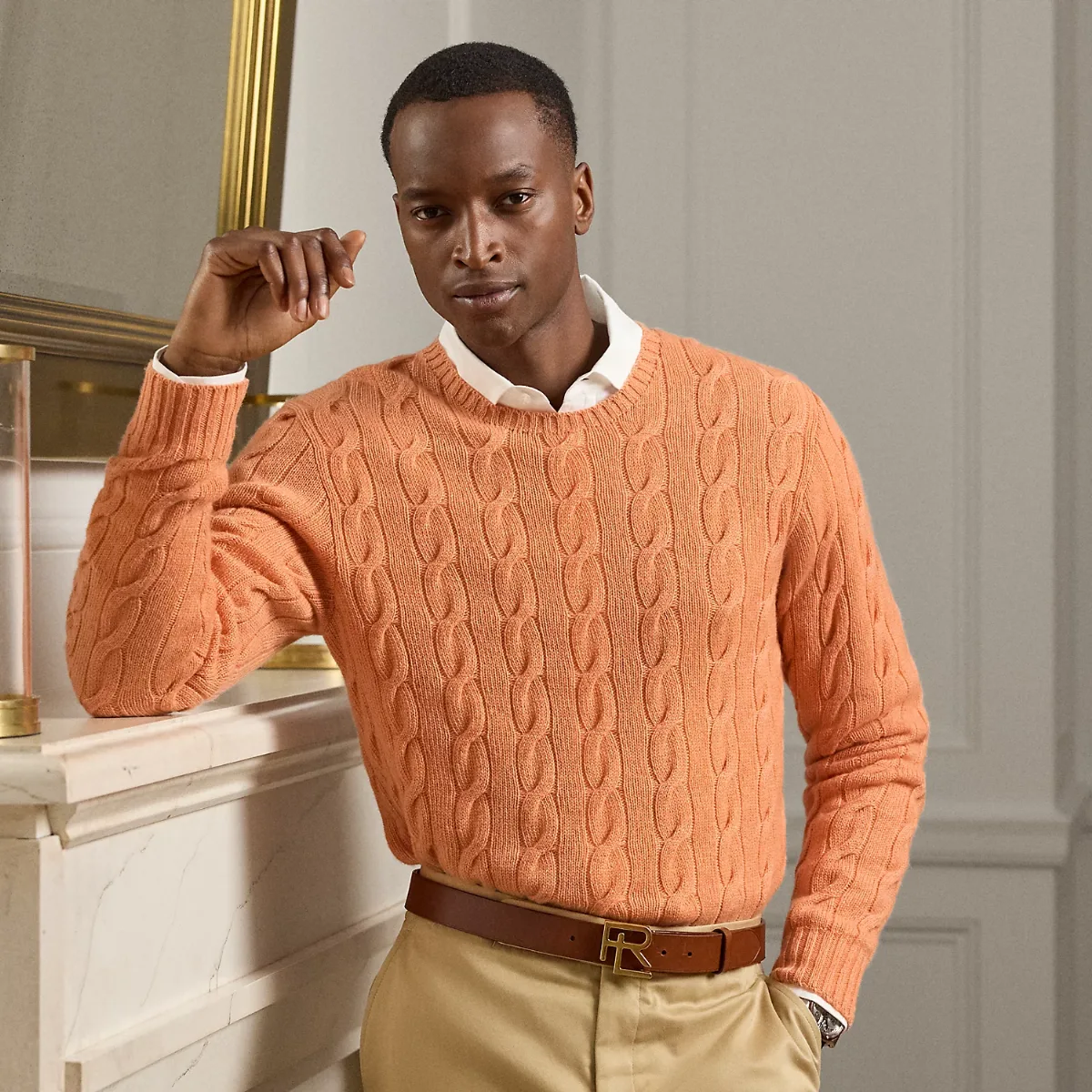 Cable-Knit Cashmere Sweater by Ralph Lauren