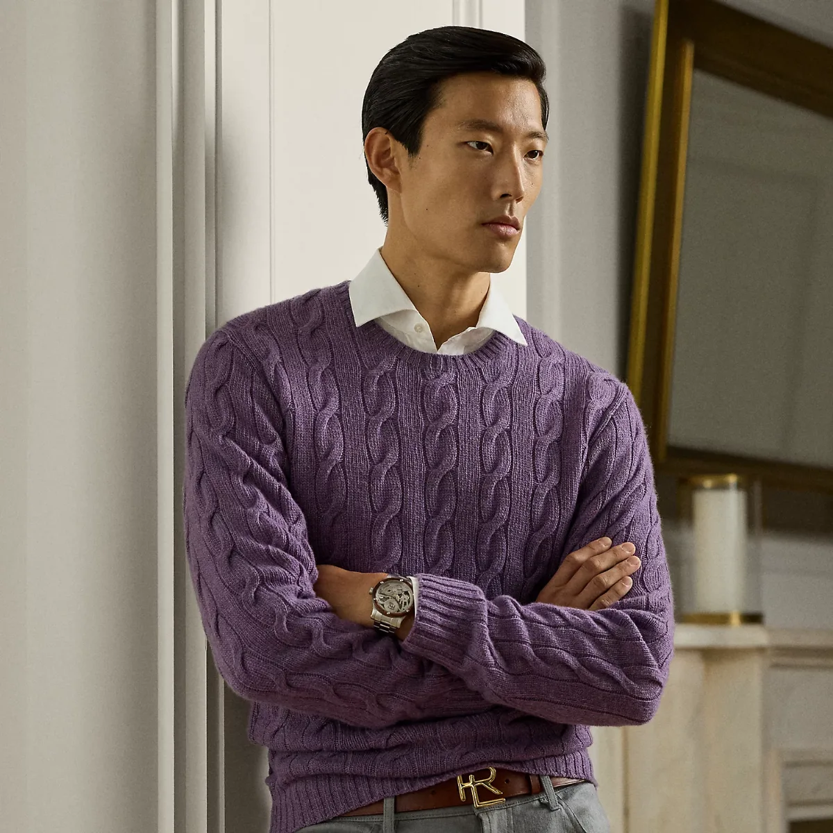 Cable-Knit Cashmere Sweater by Ralph Lauren