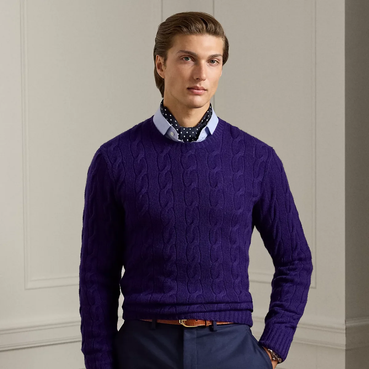 Cable-Knit Cashmere Sweater by Ralph Lauren