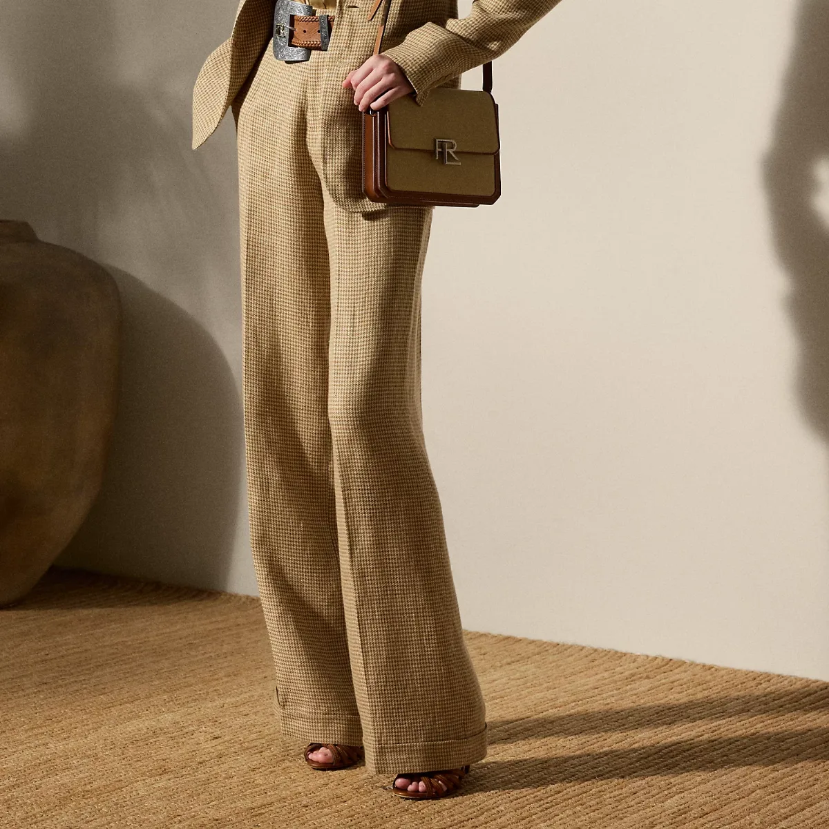 Acklie Houndstooth Tweed Pant by Ralph Lauren
