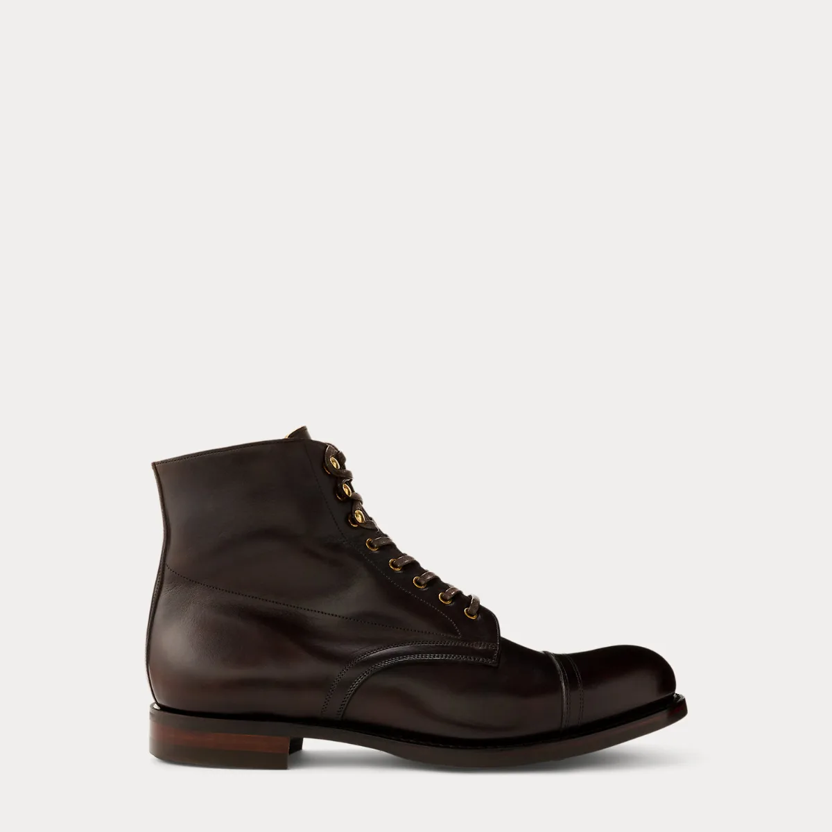 Hand-Burnished Leather Boot
