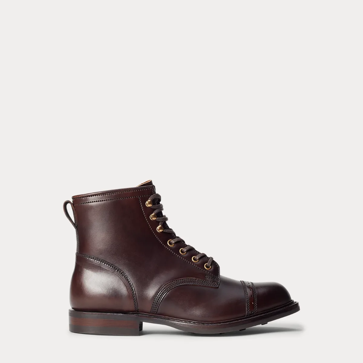 Hand-Burnished Leather Boot