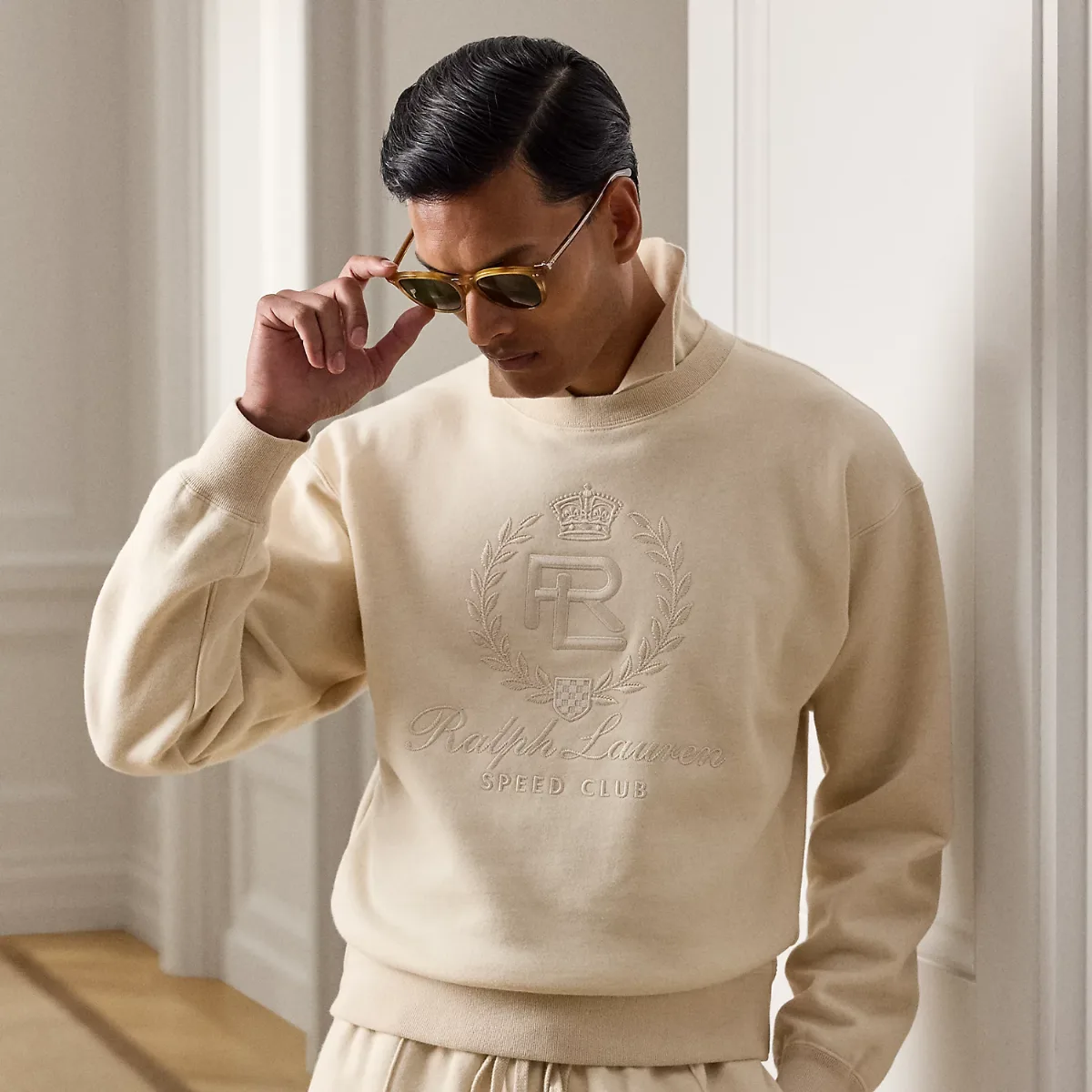 Relaxed Fit Cotton-Cashmere Sweatshirt by Ralph Lauren