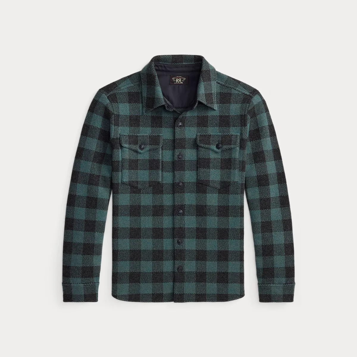 Plaid Wool-Cashmere Workshirt Sweater by Ralph Lauren