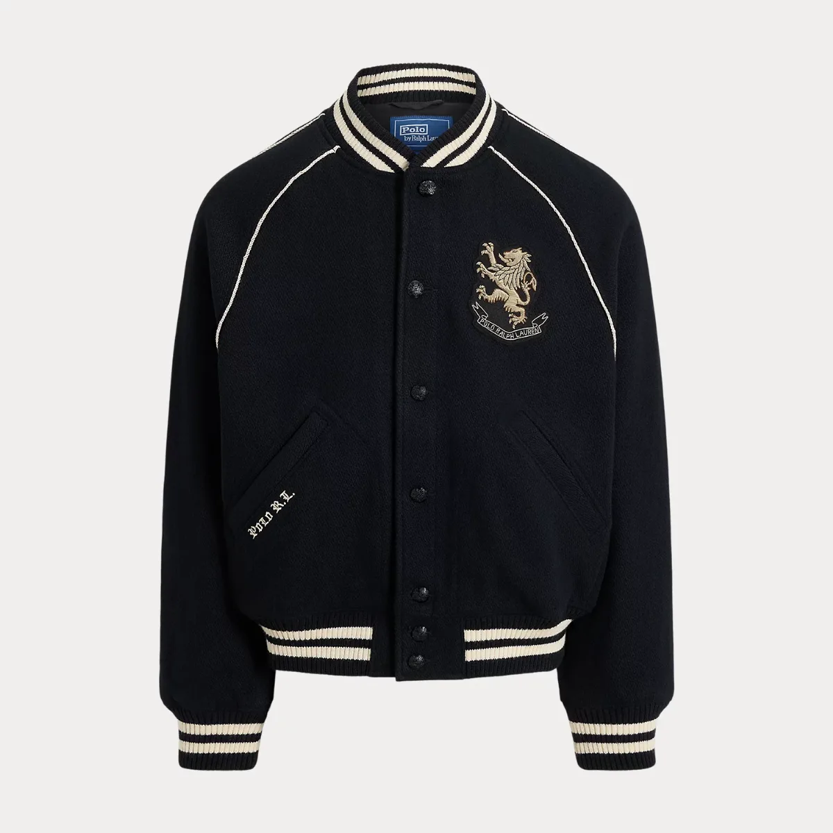 Bullion-Patch Wool-Blend Jacket by Ralph Lauren