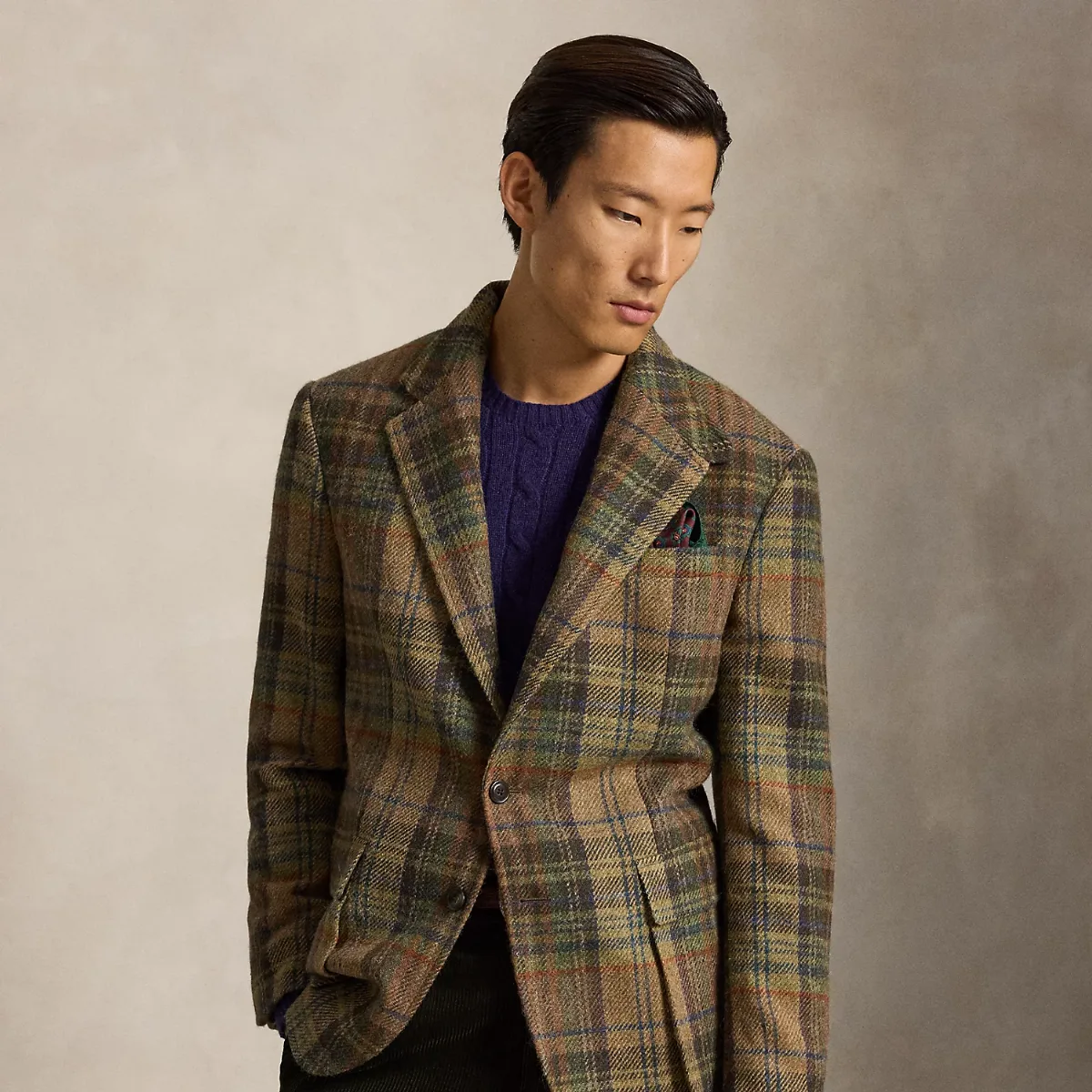 The RL67 Plaid Tweed Jacket by Ralph Lauren