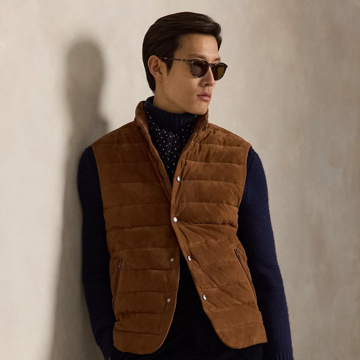The Stanwood Suede Vest by Ralph Lauren