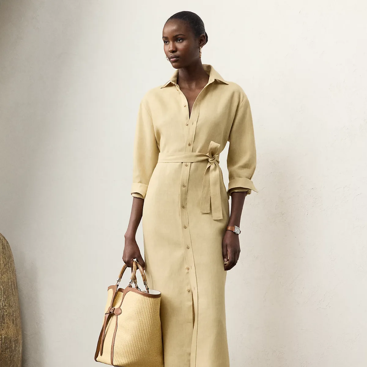 Vicki Linen Day Dress by Ralph Lauren
