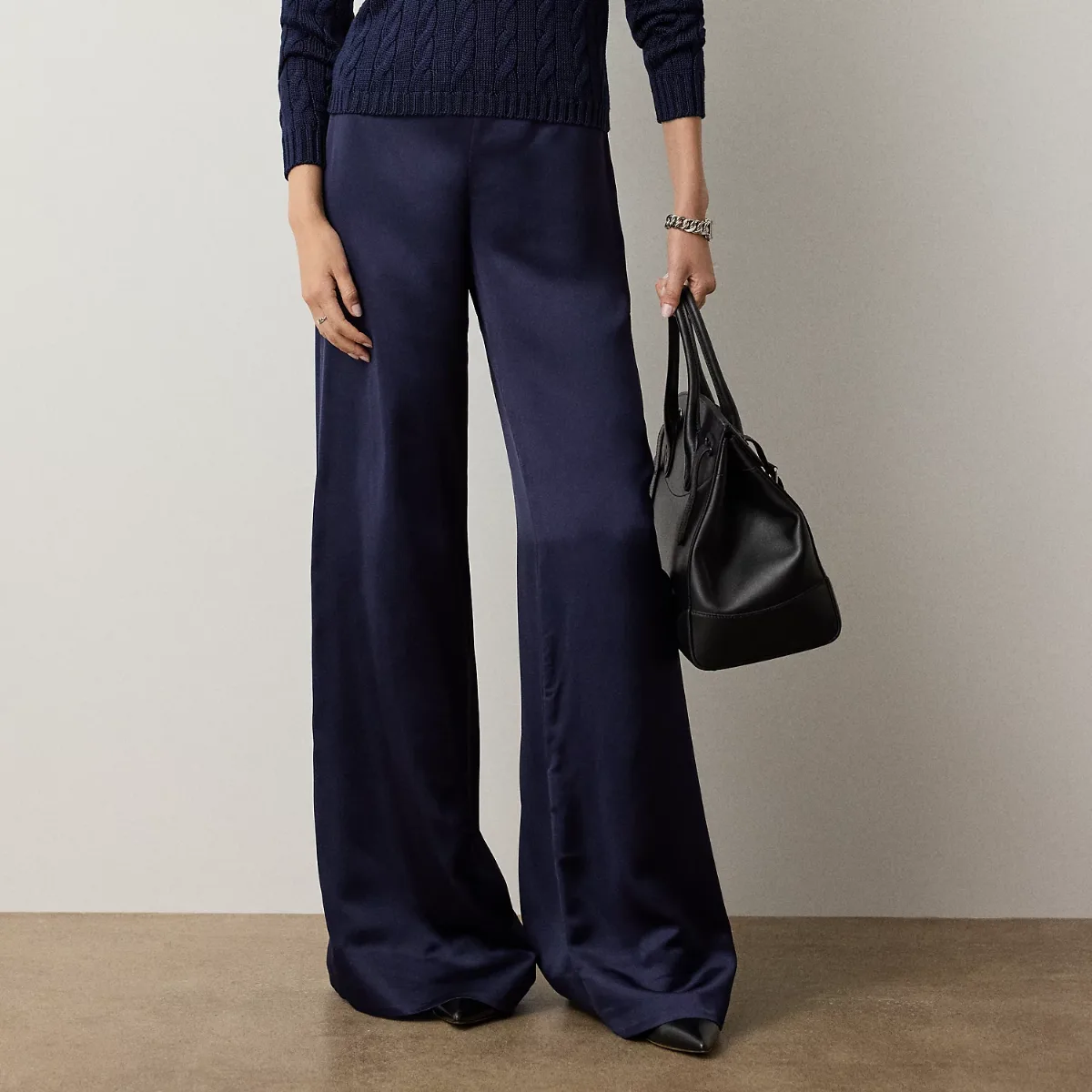 Daria Washed Satin Pant by Ralph Lauren