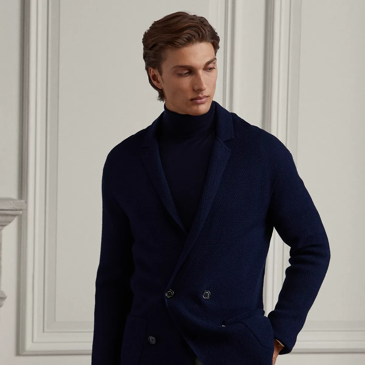 Double-Breasted Blazer Cardigan by Ralph Lauren