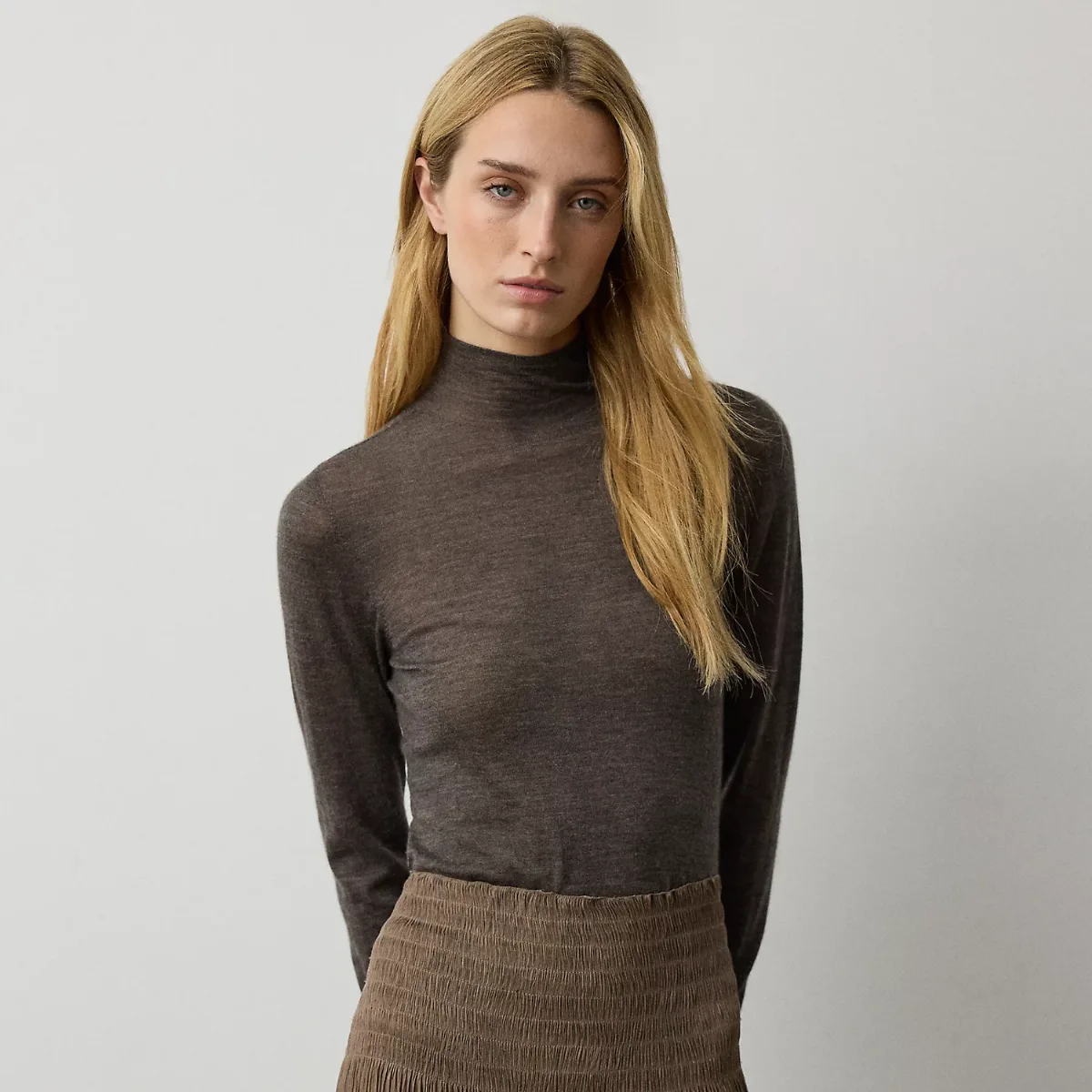 Cashmere Funnelneck Sweater
