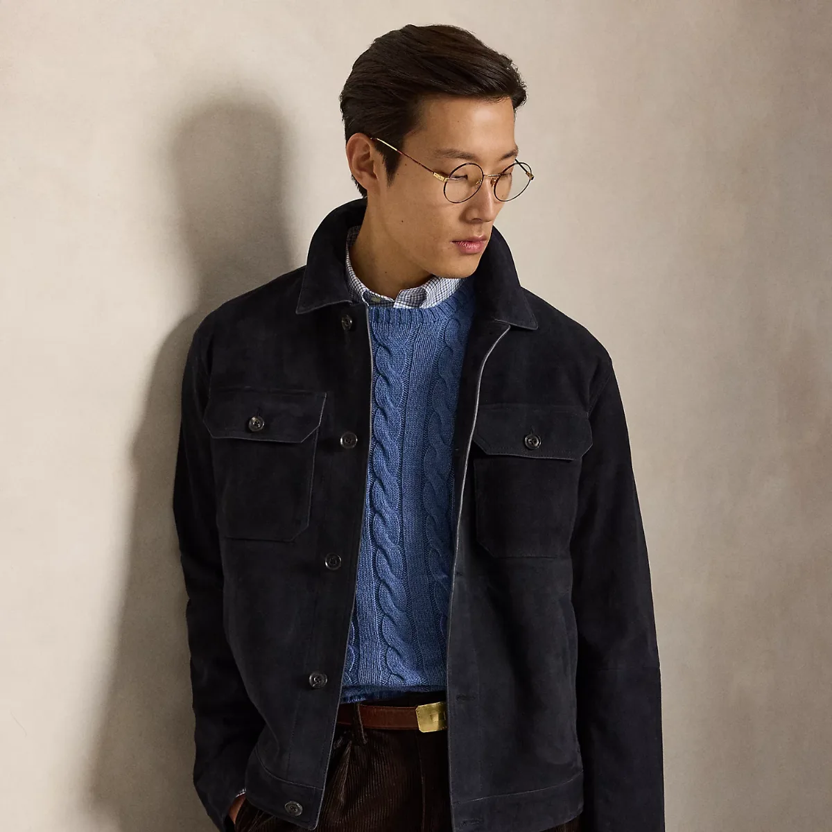 The Ashdale Suede Shacket by Ralph Lauren