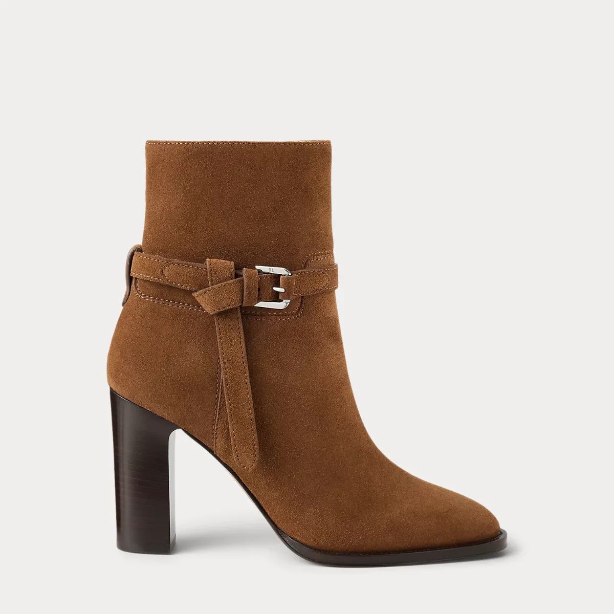 Donnely 90 mm Calf-Suede Bootie by Ralph Lauren