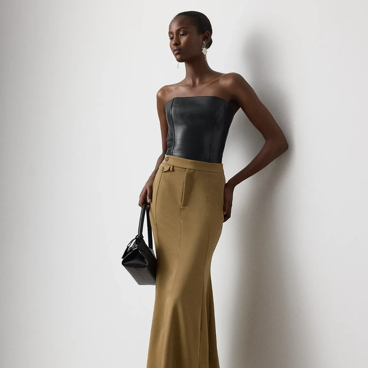 Teyanna Wool Gabardine Skirt by Ralph Lauren