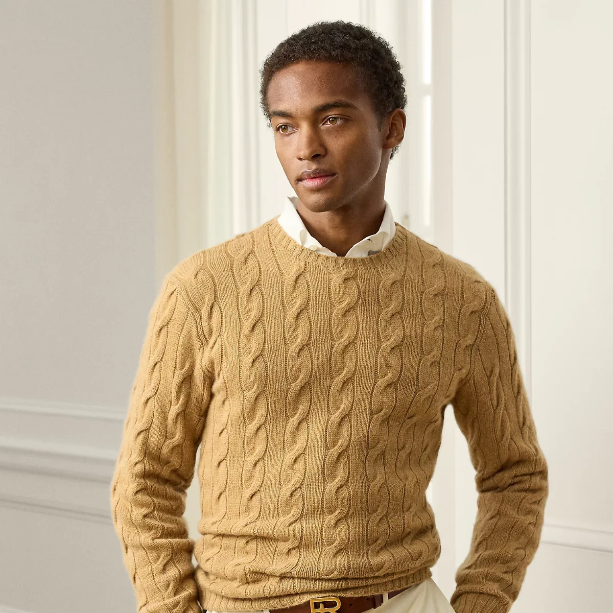 Cable-Knit Cashmere Sweater by Ralph Lauren