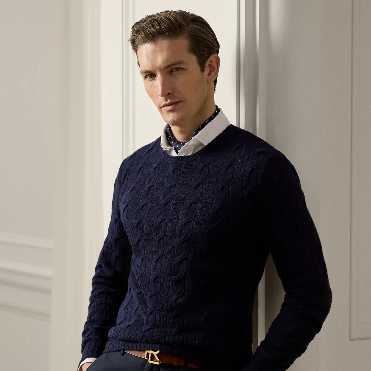 Cable-Knit Cashmere Sweater