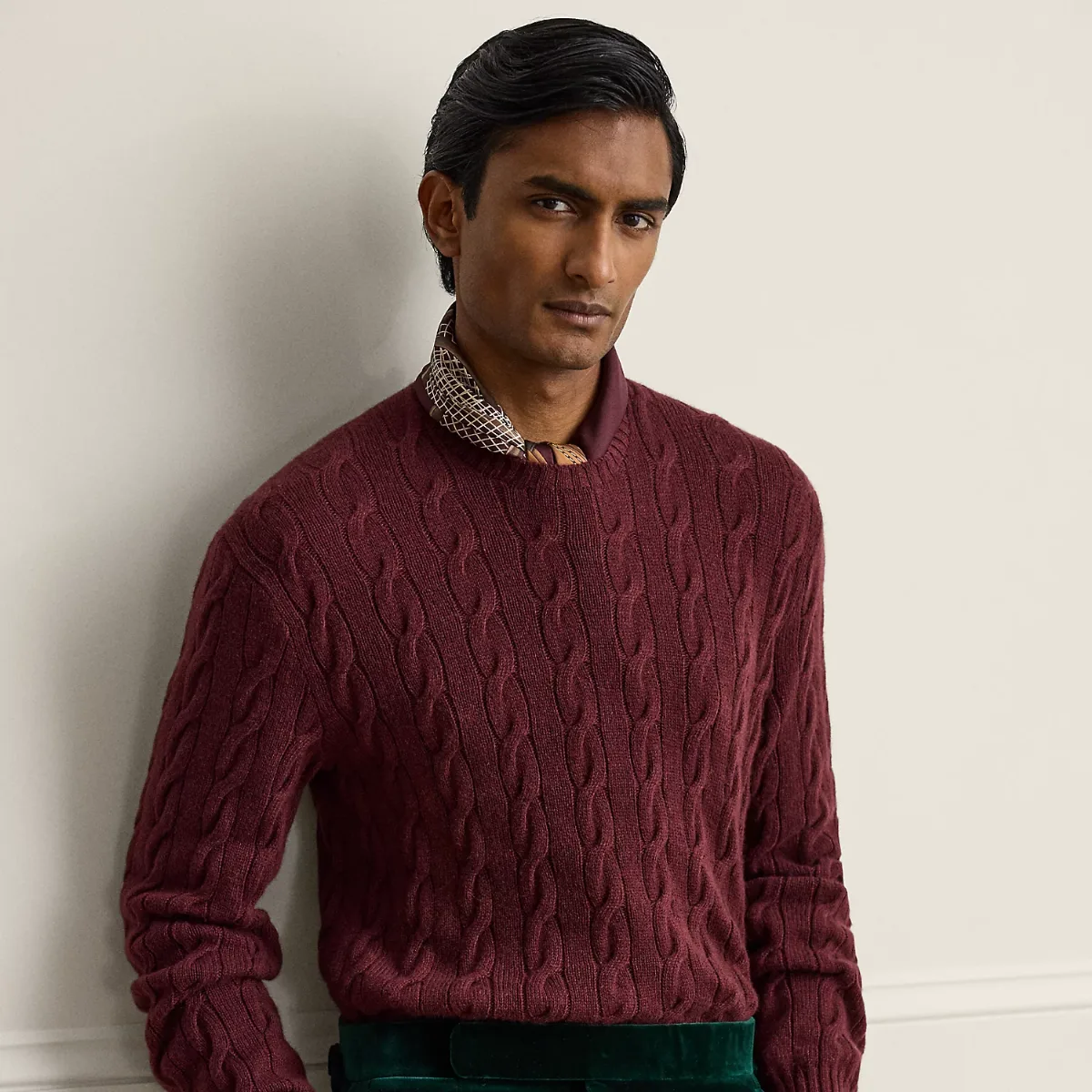 Cable-Knit Cashmere Sweater by Ralph Lauren