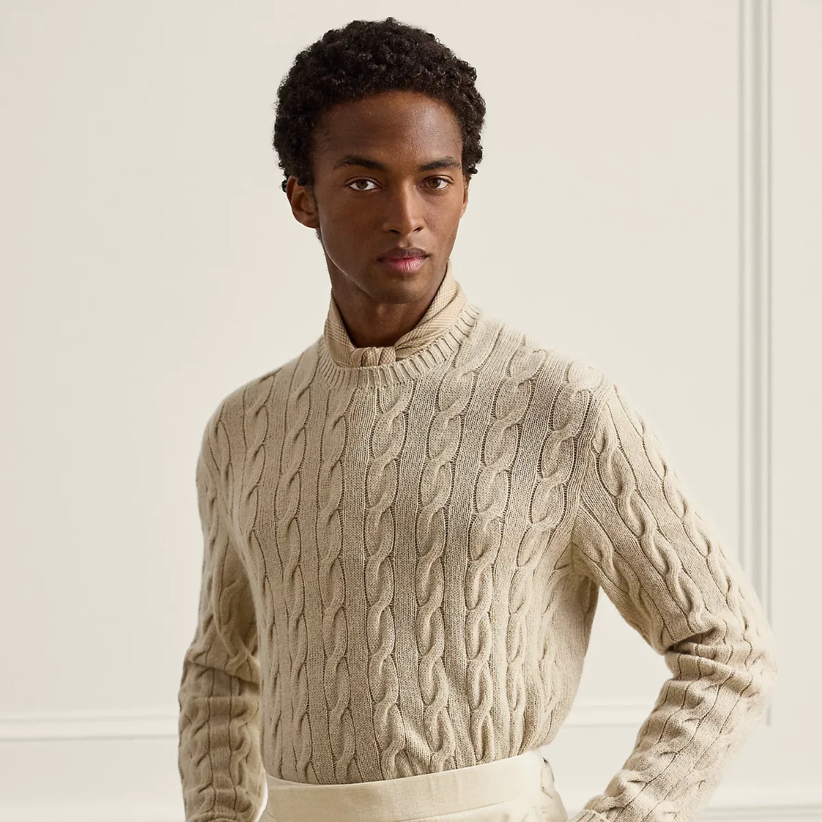 Cable-Knit Cashmere Sweater by Ralph Lauren