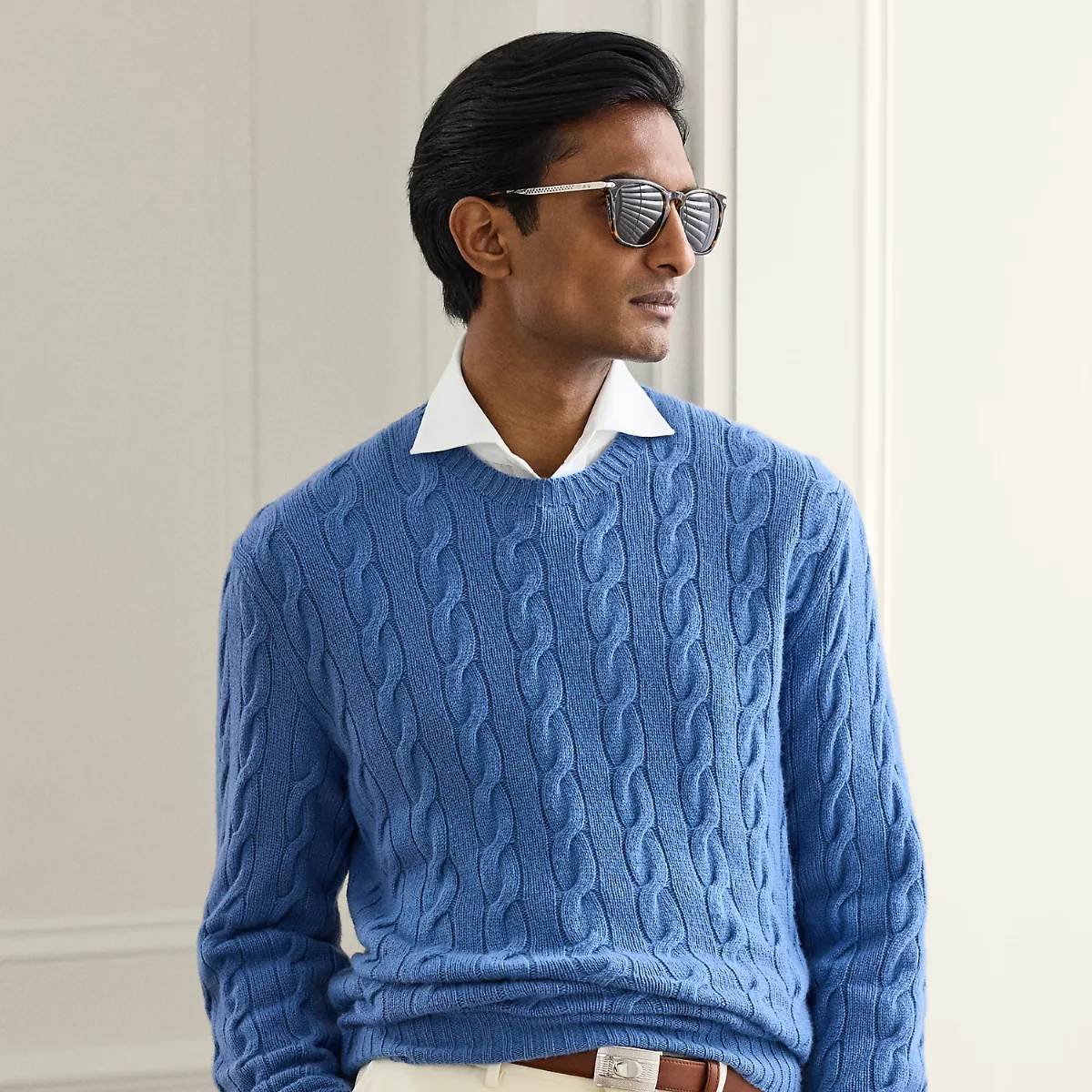 Cable-Knit Cashmere Sweater by Ralph Lauren
