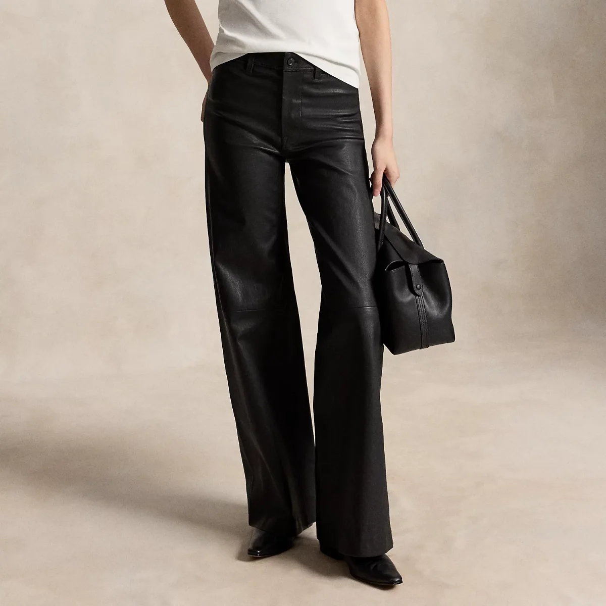 Beaton Leather Pant by Ralph Lauren
