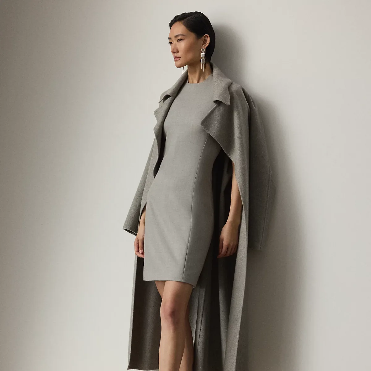 Kymberly Wool Sleeveless Day Dress by Ralph Lauren