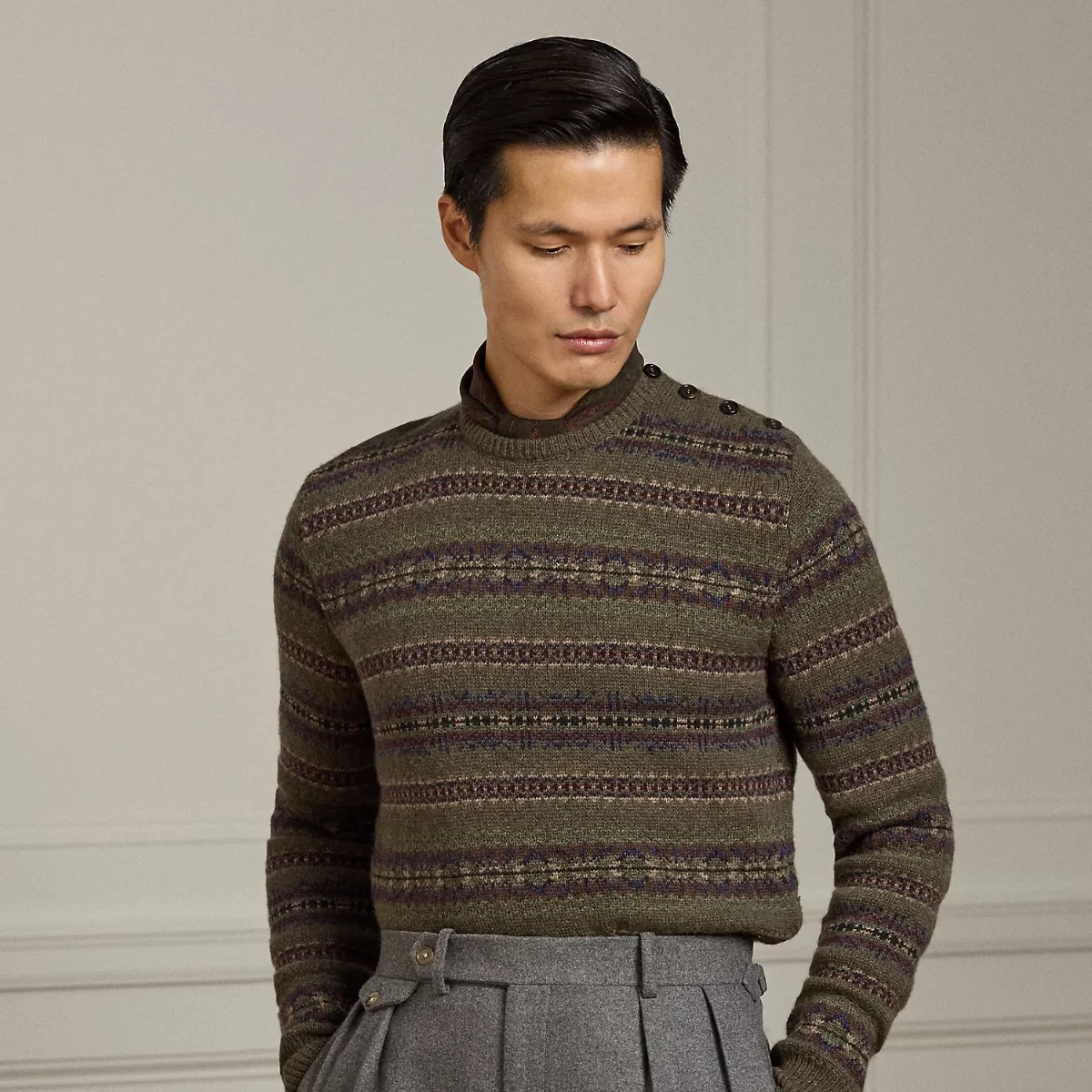 Fair Isle Cashmere-Wool Sweater by Ralph Lauren