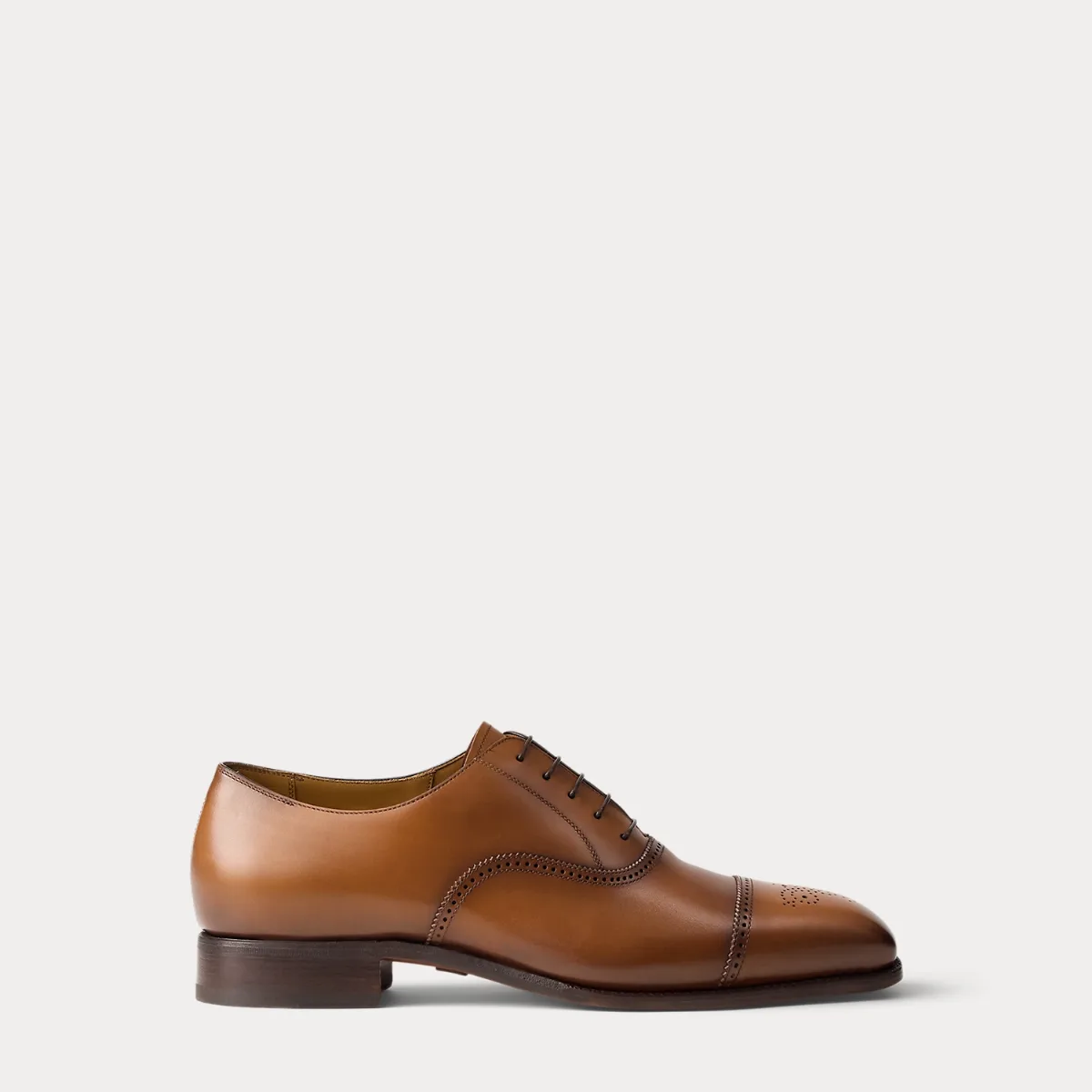 Denver Burnished Calfskin Cap-Toe Shoe by Ralph Lauren