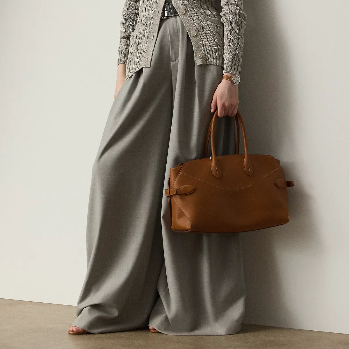 Greer Wool Pleated Pant by Ralph Lauren