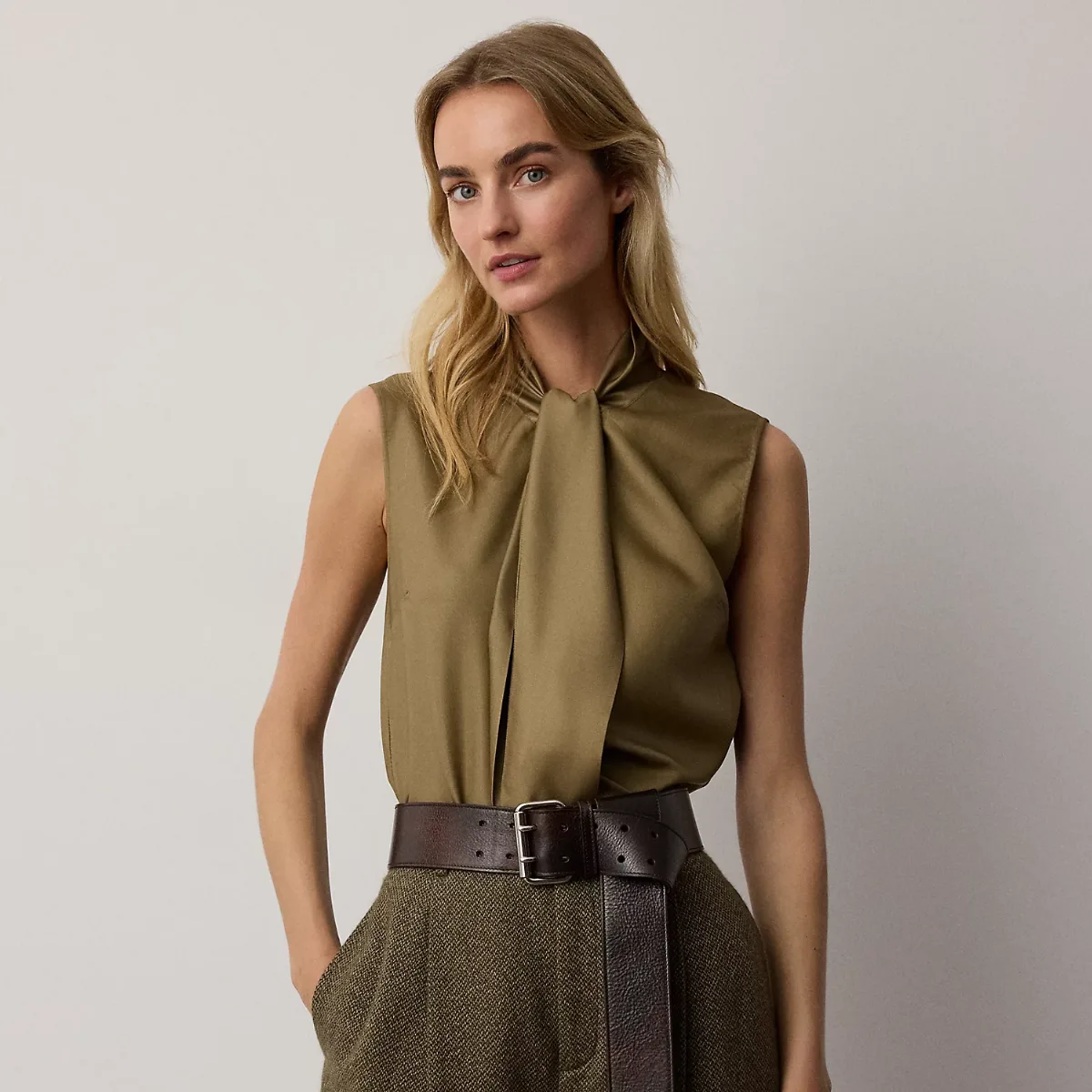 Gilmore Satin Taffeta Top by Ralph Lauren