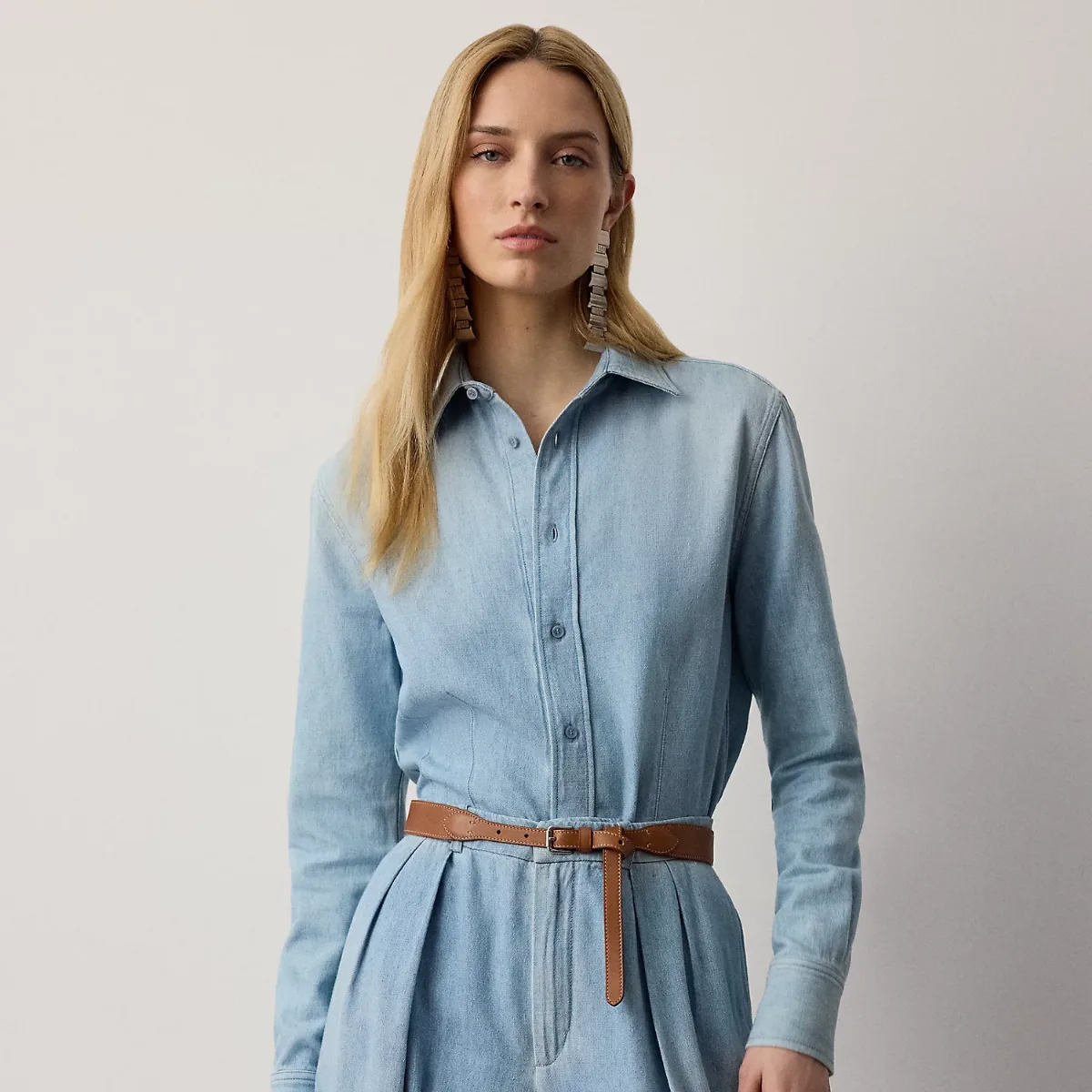 Callie Cotton Denim Shirt by Ralph Lauren