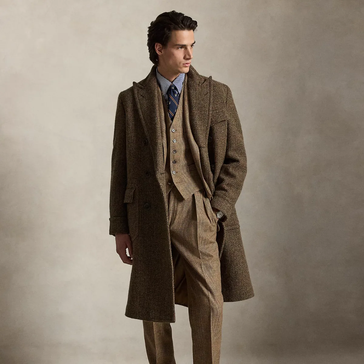 The Herringbone Tweed Polo Coat by Ralph Lauren