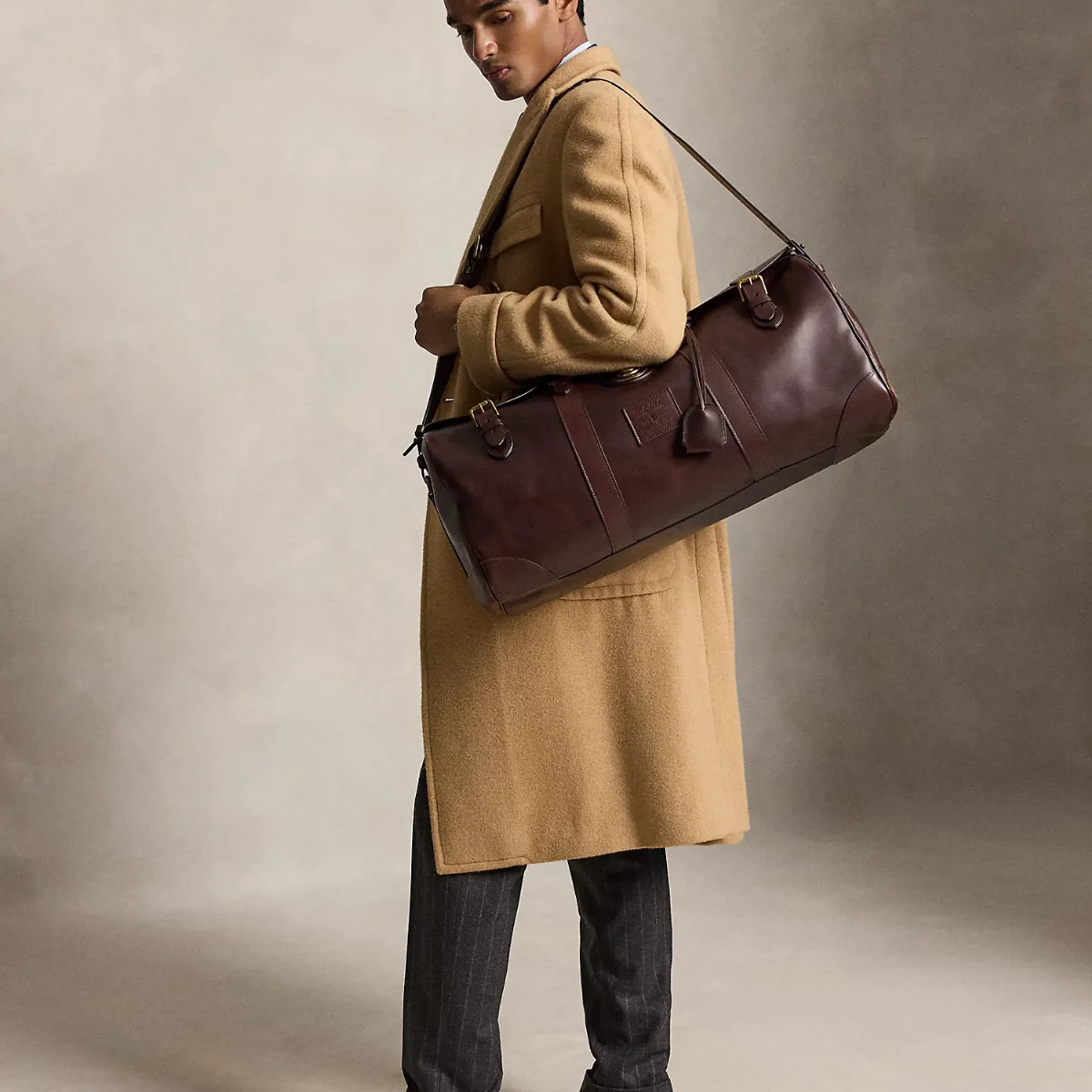 Heritage Lock Leather Large Duffel by Ralph Lauren