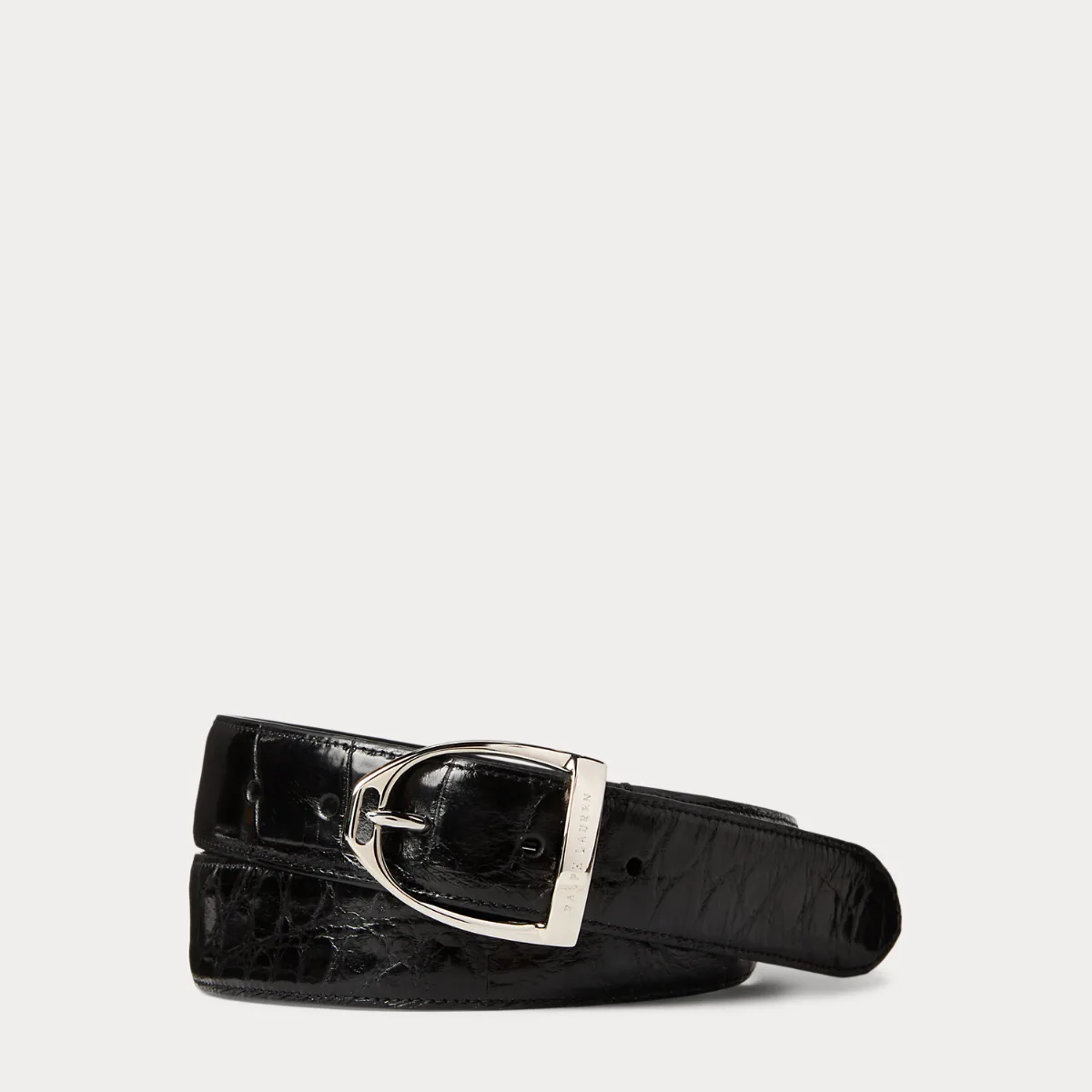Stirrup-Buckle Alligator Belt by Ralph Lauren
