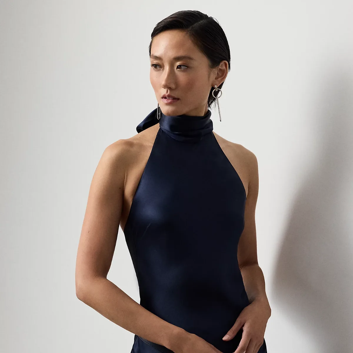 Chilton Stretch Silk Charmeuse Top by Ralph Lauren