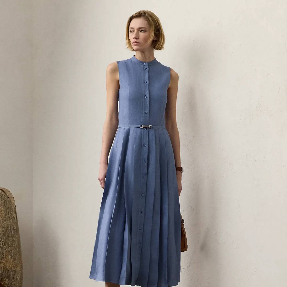 Kennedi Linen Sleeveless Day Dress by Ralph Lauren