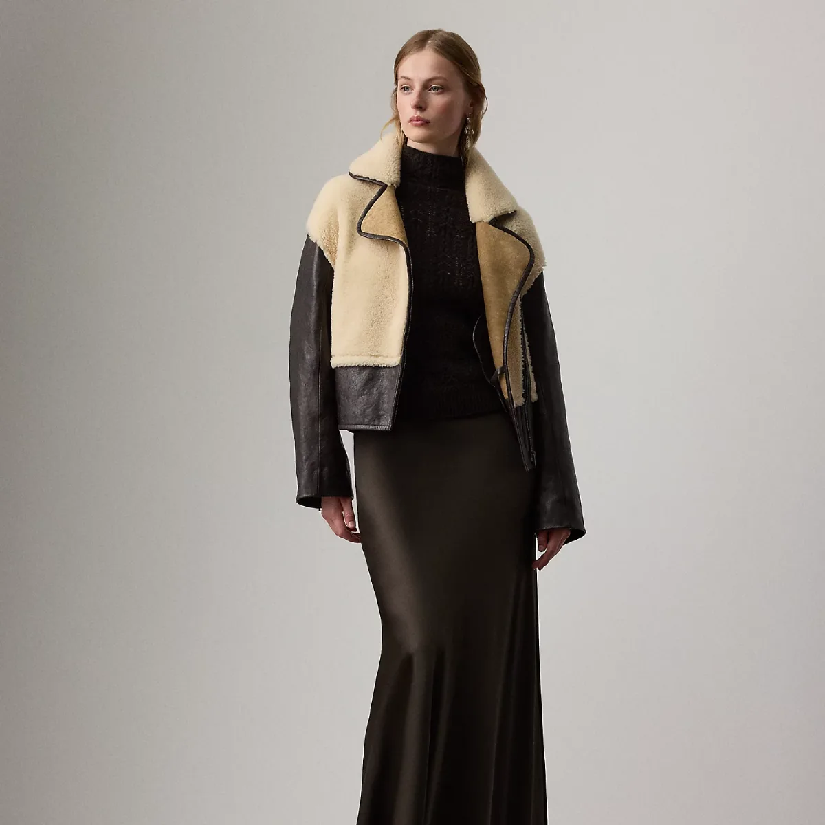 Masina Stretch Satin Skirt by Ralph Lauren